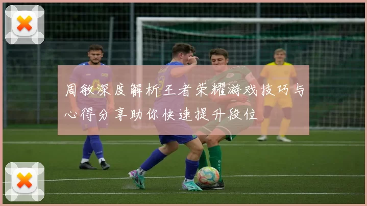 周敏深度解析王者荣耀游戏技巧与心得分享助你快速提升段位