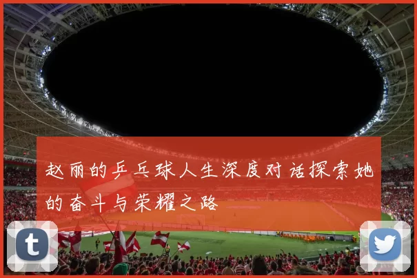赵丽的乒乓球人生深度对话探索她的奋斗与荣耀之路